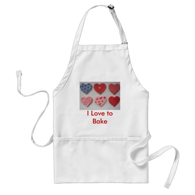 Valentine Cookie Hearts Standard Apron (Front)