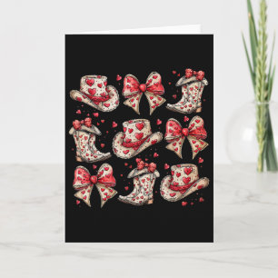 Valentine Coquette Bow Valentine Howdy Cowgirl Boo Card