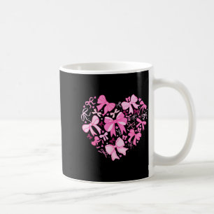 Valentine Coquette Pink Bow Heart Women Girls Kids Coffee Mug