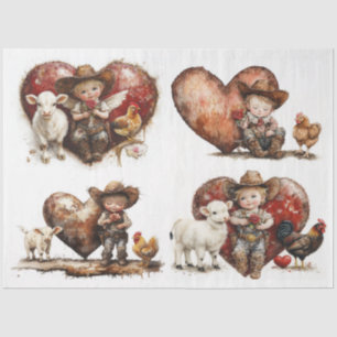 Valentine Country Fried Tissue Paper