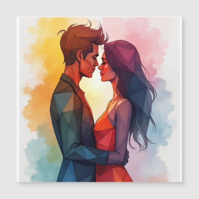 Valentine Couple Abstract  (Front)