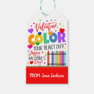 Valentine Crayon Gift Tag