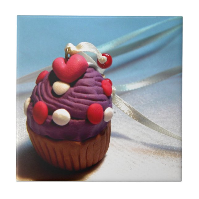 Valentine Cupcake Tile (Front)