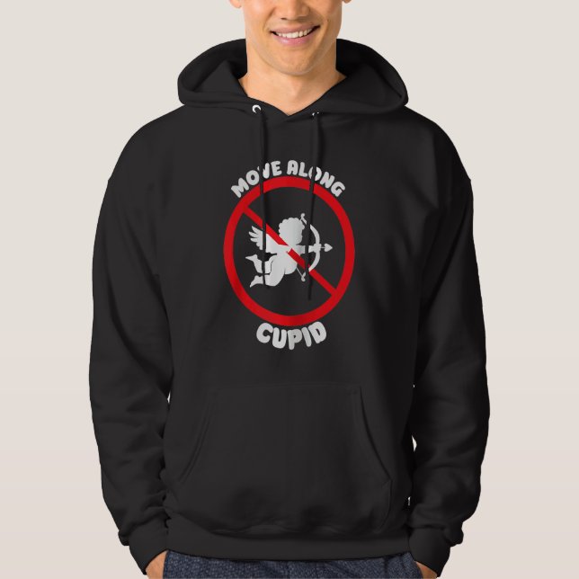 Valentine Cupid Anti Valentines Day  Anti Valentin Hoodie (Front)