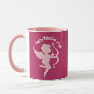 Valentine Cupid custom name mugs