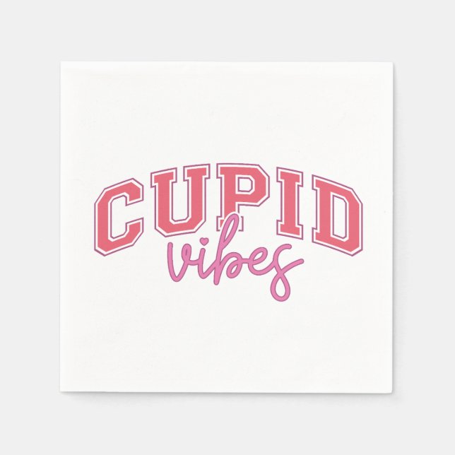 Valentine Cupid Vibes Napkin (Front)