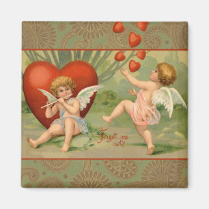 Valentine Cupids Love Antique Vintage Magnet