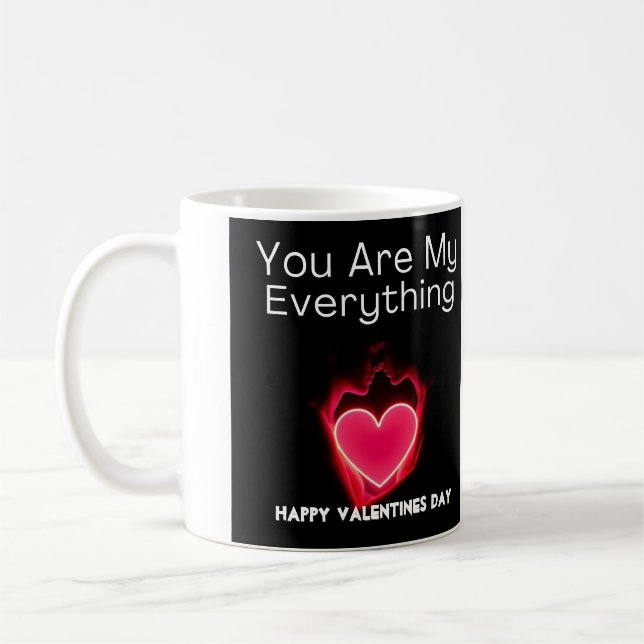 Valentine custemizable couple Mug designs (Left)