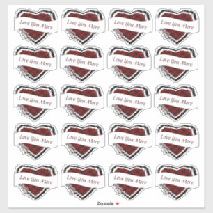 Valentine custom 20 plaid heart 