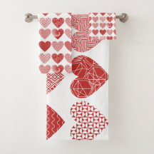 Valentine cute sweet love red heart pattern