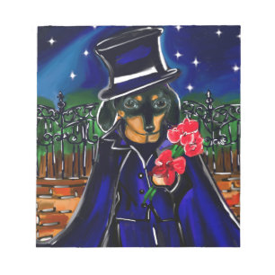 VALENTINE DACHSHUND NOTEPAD