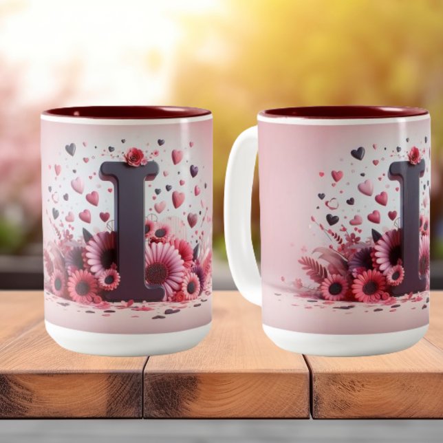Valentine Day 3D A to Z Alphabet Coffee Mug (Creator Uploaded)