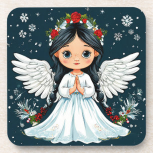 Valentine day angel coaster