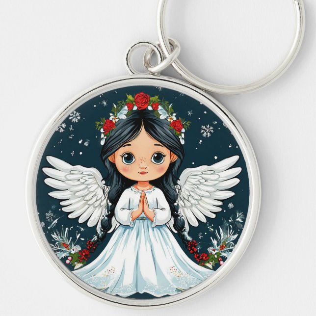 Valentine day angel key ring (Front)