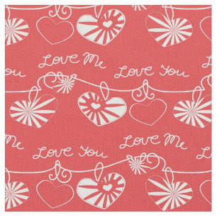 Valentine Day Background Fabric