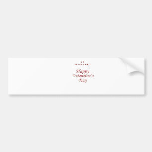 Valentine Day Bumper Sticker