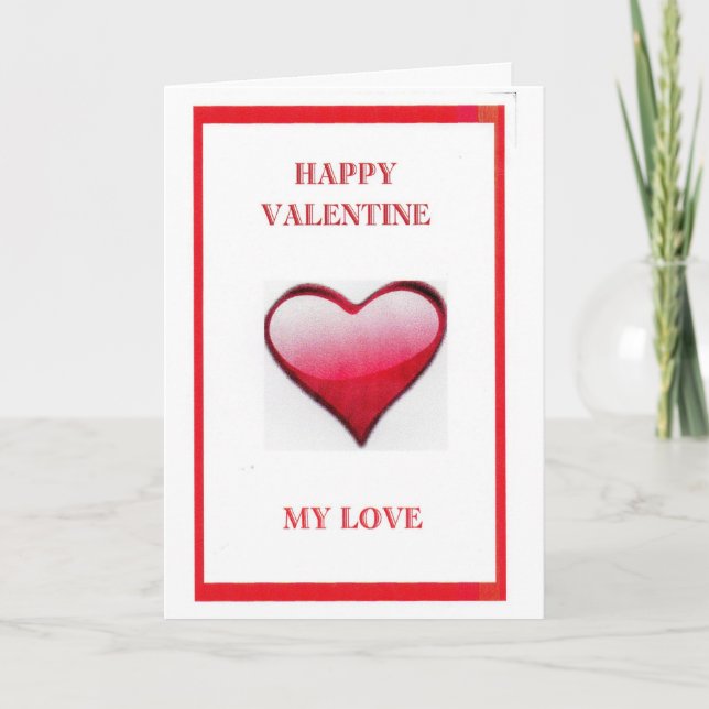 Valentine Day Card for Wife (Front)