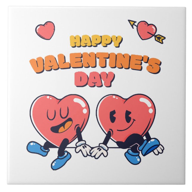 Valentine Day Ceramic Tile (Front)