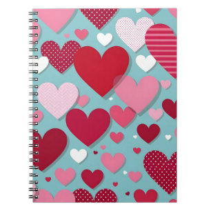 Valentine day design notebook
