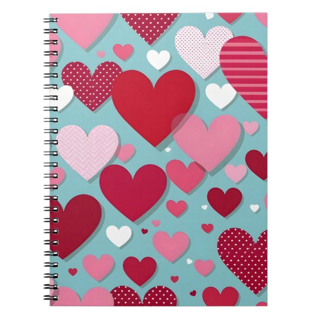 Valentine day design notebook (Front)