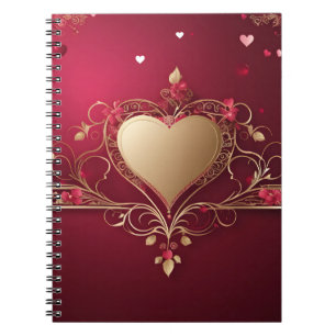 Valentine day design notebook