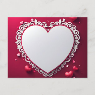 Valentine day design postcard