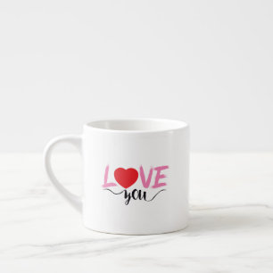 valentine day espresso cup