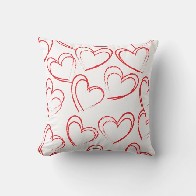 Valentine Day Hearts Cushion (Front)