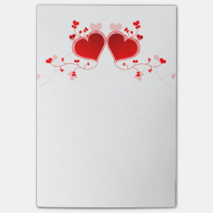 Valentine Day Hearts Post-it Notes