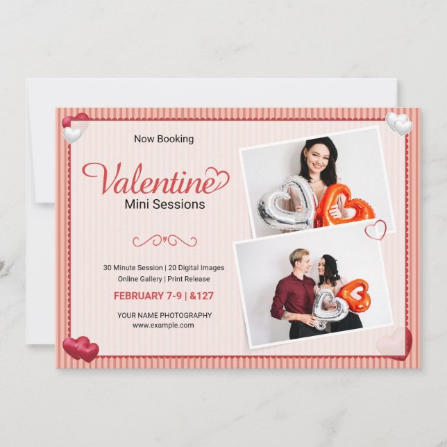 Valentine Day Mini Session Template (Front)