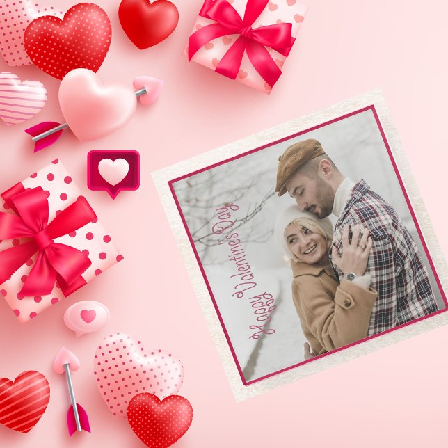 Valentine Day Personalized Photo Pink Gift Glass Coaster (Valentine Day Personalized Photo Pink Gift Glass Coaster)