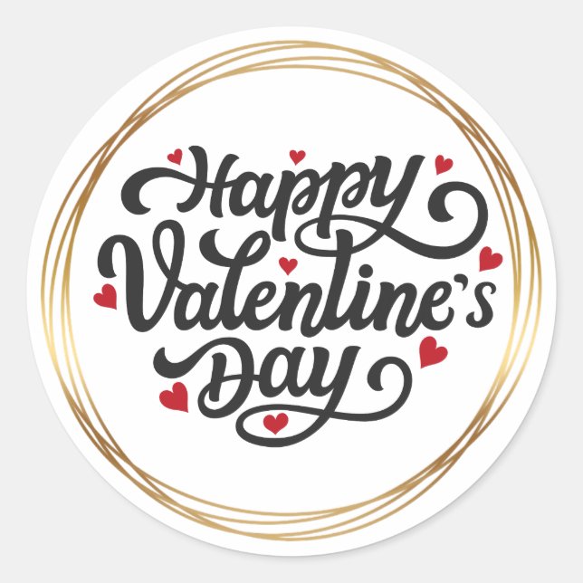 Valentine day sticker  (Front)