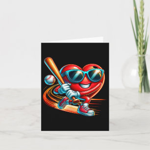 Valentine Days Baseball Heart Funny Gifts For Him  Card