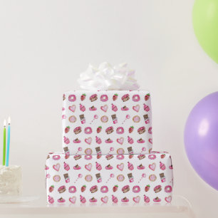 Valentine Desserts Little Sweetheart Birthday Cute Wrapping Paper