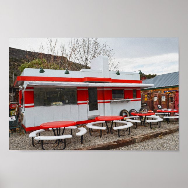 Valentine Diner, New Mexico Poster (Front)