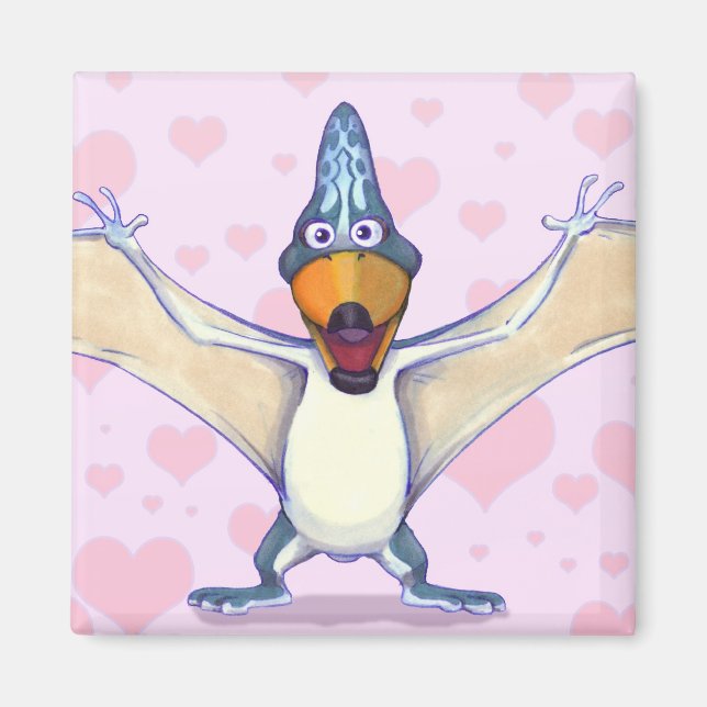 Valentine Dino Magnet (Front)