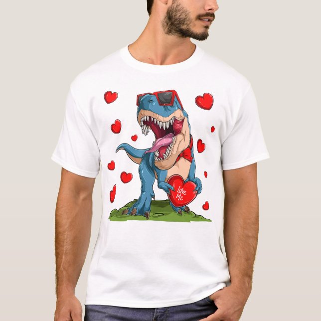 Valentine Dinosaur T-Shirt (Front)