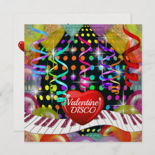 Valentine Disco Dance Invitation