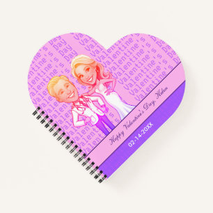 Valentine doctor love CARTOON SMILE PHYSICIAN Notebook