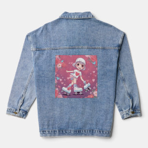 valentine doll heart denim jacket