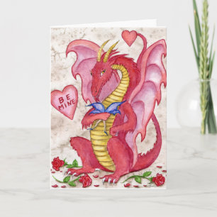 Valentine Dragon Holiday Card