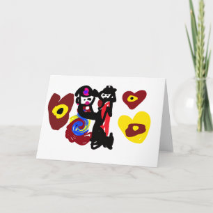 Valentine dream dance day card