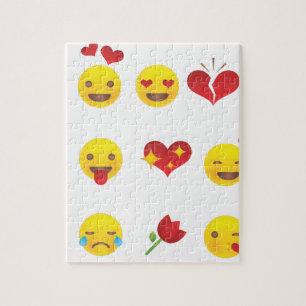 Valentine Emojis Jigsaw Puzzle