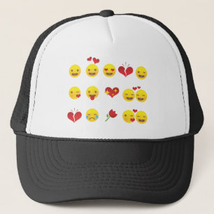 Valentine Emojis Trucker Hat