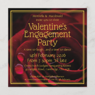 VALENTINE ENGAGEMENT Christian Scripture Invitation