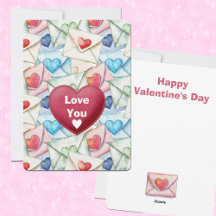 Valentine Envelopes and Hearts