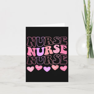 Valentine Er Icu Nicu Rn Nurses Women Retro Nursin Card