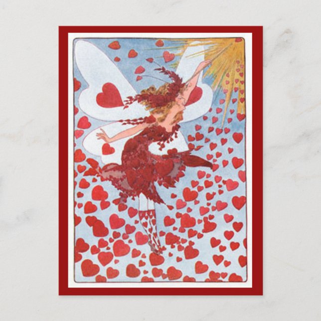 Valentine Fairy Holiday Postcard (Front)