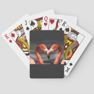 Valentine Flamingo  Playing Cards