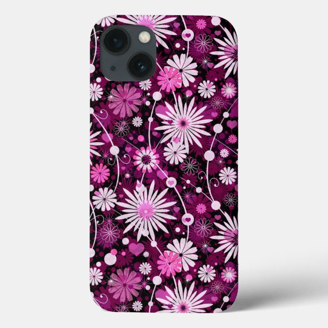 Valentine Floral Pattern Case-Mate iPhone Case (Back)